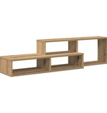 VidaXL TV-stand 120x25x28,5cm Bewerkt hout