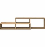 VidaXL TV-stand 120x25x28,5cm Bewerkt hout