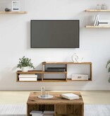 VidaXL TV-stand 120x25x28,5cm Bewerkt hout