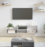 VidaXL TV-stand 120x25x28,5cm Bewerkt hout