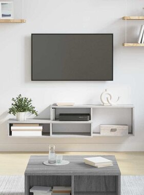 VidaXL TV-stand 120x25x28,5cm Bewerkt hout