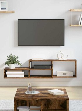 VidaXL TV-stand 120x25x28,5cm Bewerkt hout