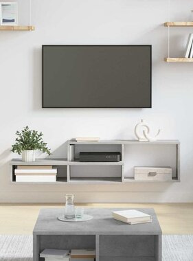 VidaXL TV-stand 120x25x28,5cm Bewerkt hout