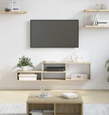 VidaXL TV-stand 120x25x28,5cm Bewerkt hout