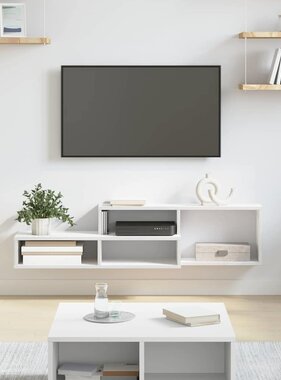 VidaXL TV-stand 120x25x28,5cm Bewerkt hout