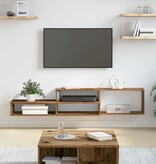 VidaXL TV-stand 150x25x28,5cm Bewerkt hout
