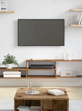 VidaXL TV-stand 150x25x28,5cm Bewerkt hout