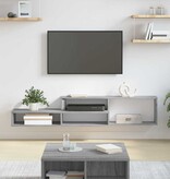 VidaXL TV-stand 150x25x28,5cm Bewerkt hout