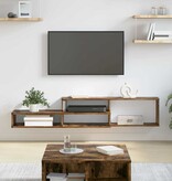 VidaXL TV-stand 150x25x28,5cm Bewerkt hout
