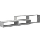VidaXL TV-stand 150x25x28,5cm Bewerkt hout