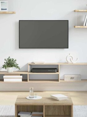 VidaXL TV-stand 150x25x28,5cm Bewerkt hout