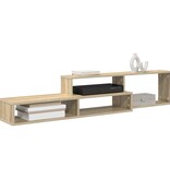 VidaXL TV-stand 150x25x28,5cm Bewerkt hout