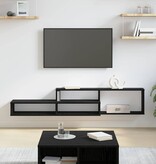 VidaXL TV-stand 150x25x28,5cm Bewerkt hout