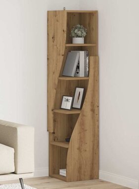 VidaXL Hoekkast Wit 32x32x140cm Bewerkt hout