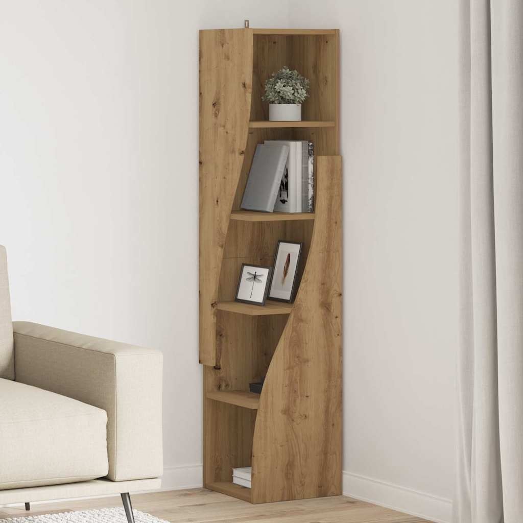 VidaXL Hoekkast Wit 32x32x140cm Bewerkt hout