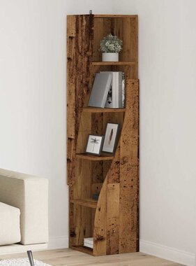 VidaXL Hoekkast Wit 32x32x140cm Bewerkt hout