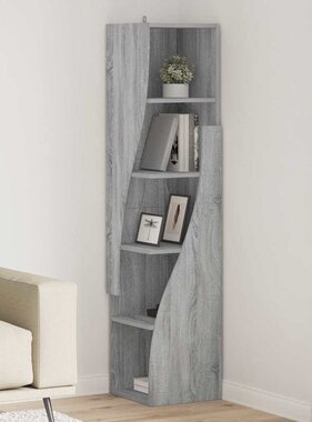 VidaXL Hoekkast Wit 32x32x140cm Bewerkt hout