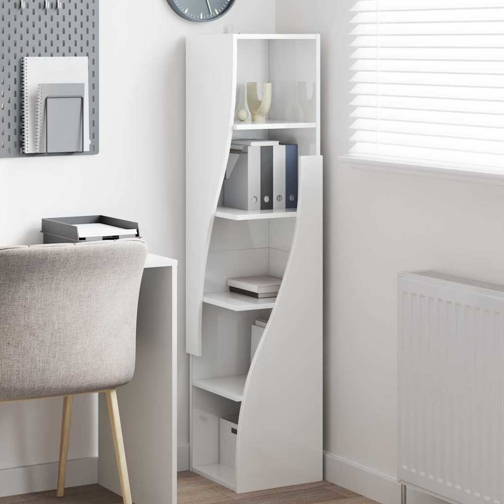 VidaXL Hoekkast Wit 32x32x140cm Bewerkt hout