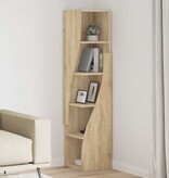 VidaXL Hoekkast Wit 32x32x140cm Bewerkt hout