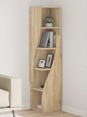 VidaXL Hoekkast Wit 32x32x140cm Bewerkt hout