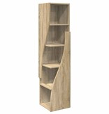 VidaXL Hoekkast Wit 32x32x140cm Bewerkt hout