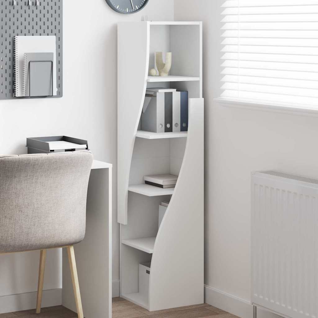 VidaXL Hoekkast Wit 32x32x140cm Bewerkt hout