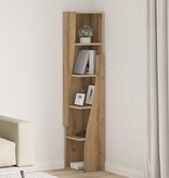 VidaXL Hoekkast Wit 27,5x27x140cm Bewerkt hout