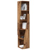 VidaXL Hoekkast Wit 27,5x27x140cm Bewerkt hout