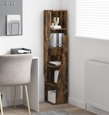 VidaXL Hoekkast Wit 27,5x27x140cm Bewerkt hout