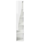 VidaXL Hoekkast Wit 27,5x27x140cm Bewerkt hout