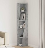 VidaXL Hoekkast Wit 27,5x27x140cm Bewerkt hout