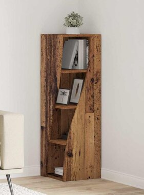 VidaXL Hoekkast Wit 32x32x102cm Bewerkt hout