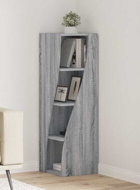 VidaXL Hoekkast Wit 32x32x102cm Bewerkt hout