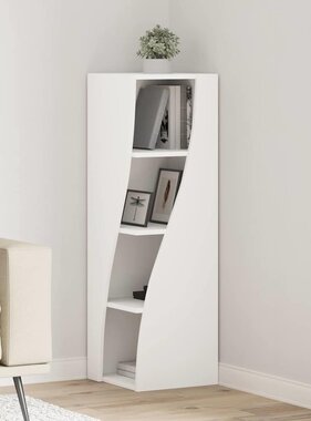 VidaXL Hoekkast Wit 32x32x102cm Bewerkt hout