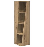 VidaXL Hoekkast Wit 27,5x27x102cm Bewerkt hout