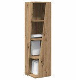 VidaXL Hoekkast Wit 27,5x27x102cm Bewerkt hout