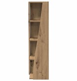 VidaXL Hoekkast Wit 27,5x27x102cm Bewerkt hout