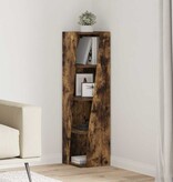 VidaXL Hoekkast Wit 27,5x27x102cm Bewerkt hout