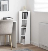 VidaXL Hoekkast Wit 27,5x27x102cm Bewerkt hout