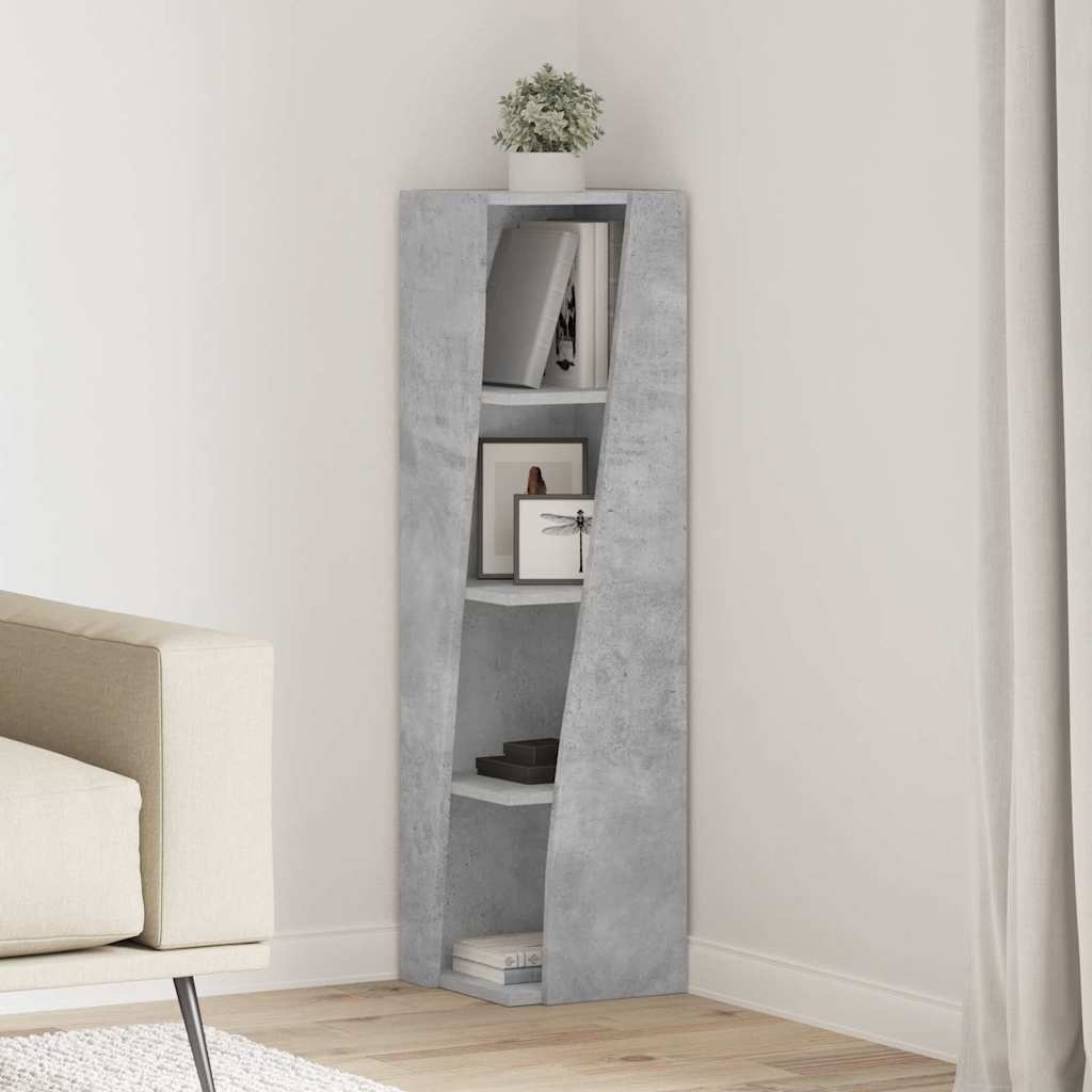 VidaXL Hoekkast Wit 27,5x27x102cm Bewerkt hout