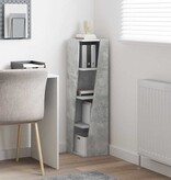 VidaXL Hoekkast Wit 27,5x27x102cm Bewerkt hout