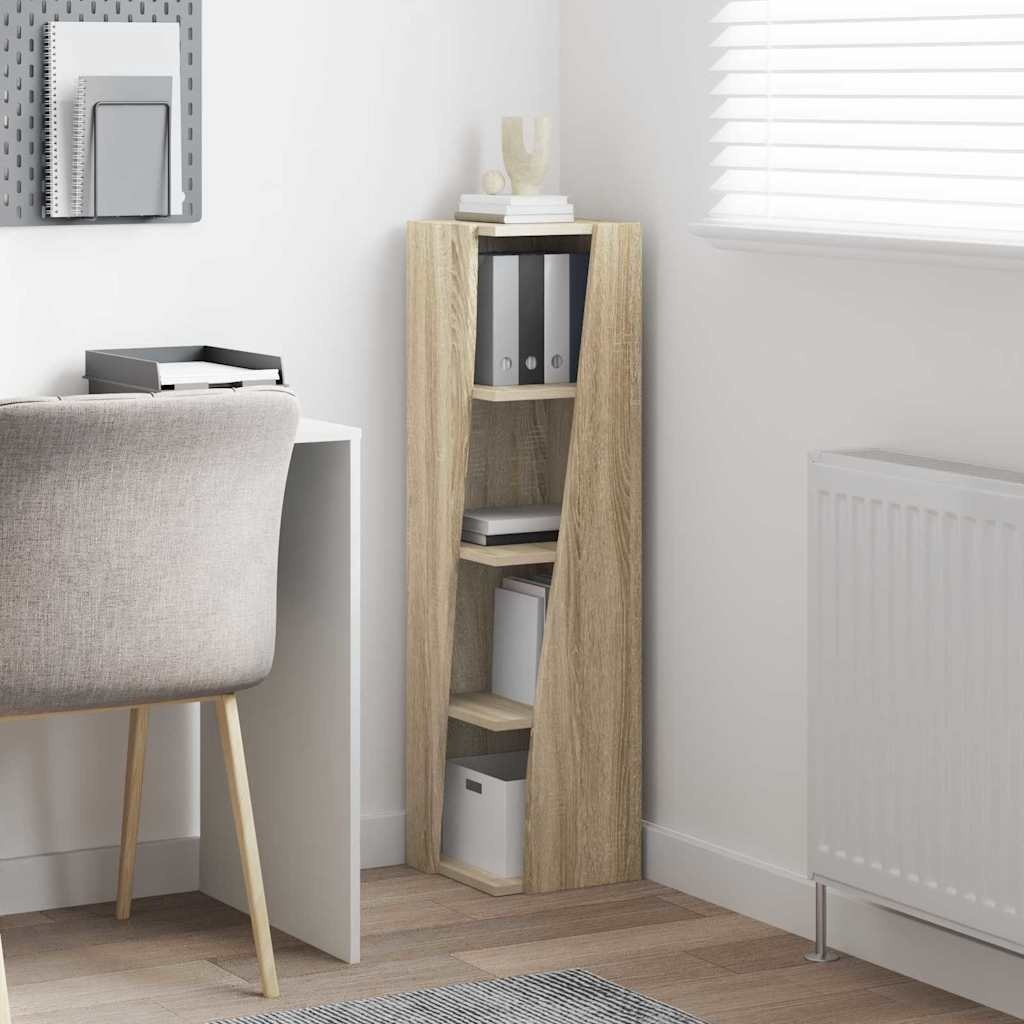 VidaXL Hoekkast Wit 27,5x27x102cm Bewerkt hout