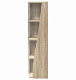 VidaXL Hoekkast Wit 27,5x27x102cm Bewerkt hout