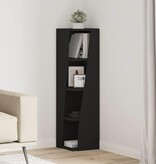 VidaXL Hoekkast Wit 27,5x27x102cm Bewerkt hout