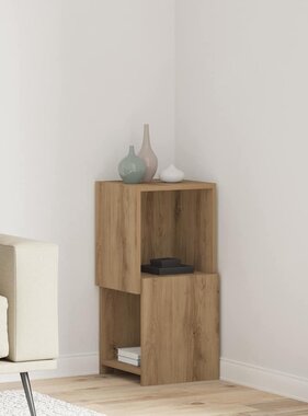 VidaXL Hoekkast Wit 30,5x30x65cm Bewerkt hout