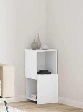 VidaXL Hoekkast Wit 30,5x30x65cm Bewerkt hout