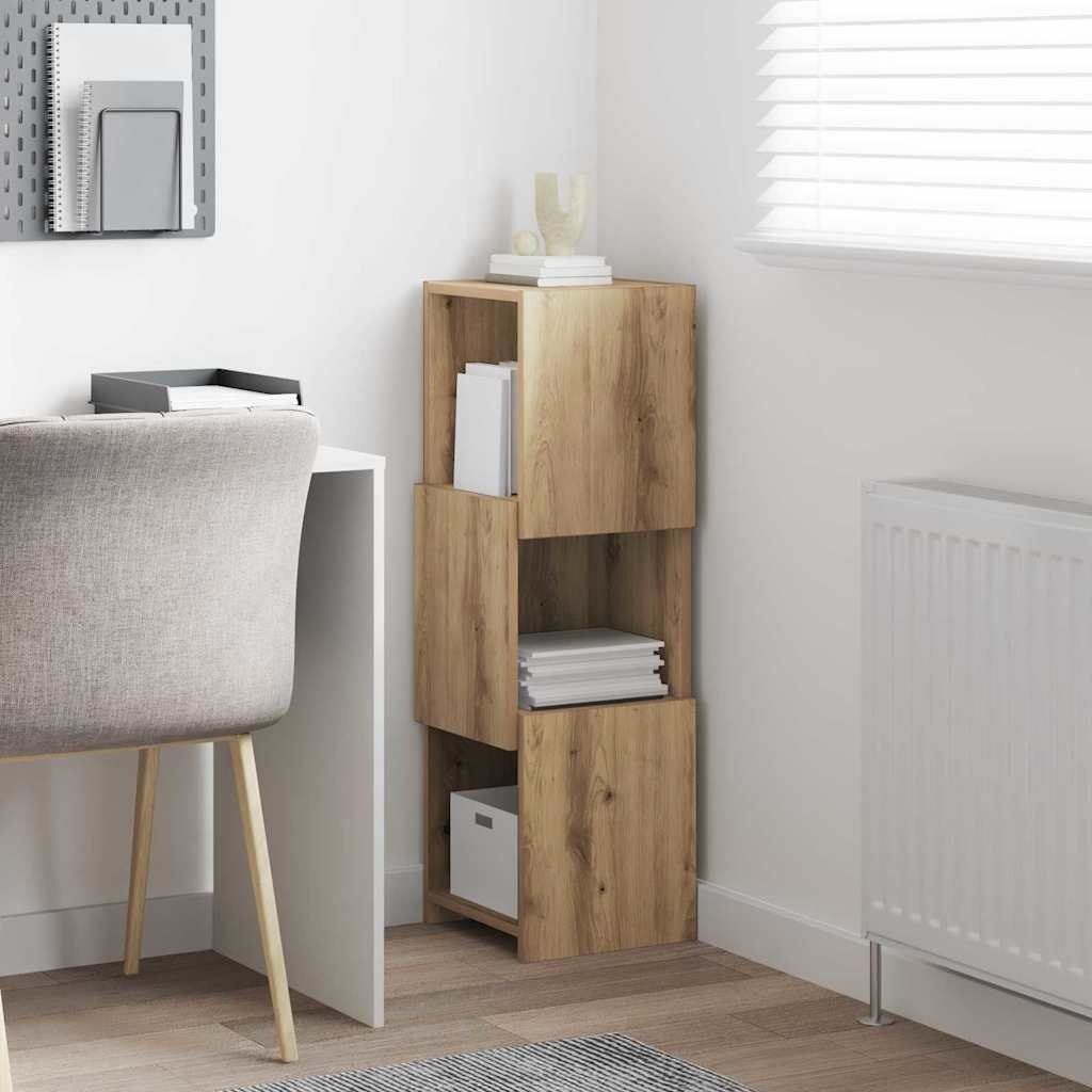 VidaXL Hoekkast Wit 30,5x30x95cm Bewerkt hout