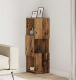 VidaXL Hoekkast Wit 30,5x30x95cm Bewerkt hout