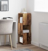 VidaXL Hoekkast Wit 30,5x30x95cm Bewerkt hout