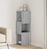 VidaXL Hoekkast Wit 30,5x30x95cm Bewerkt hout